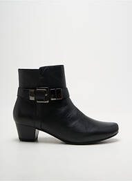 Bottines/boots tissage satiné talon de 4 à 6cm noir SWEET femme