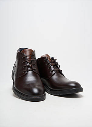 Bottines/boots  talon bas marron FLUCHOS homme