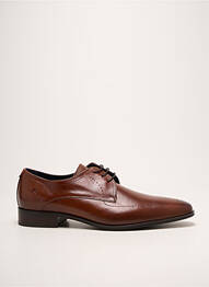 Derbies bout carré talon bas marron FLUCHOS homme