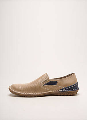 Slip ons voute plantaire bout rond beige ON FOOT homme