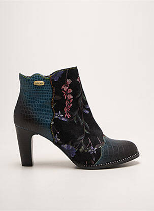 Bottines/boots bout rond talon de 7 à 9cm bleu LAURA VITA femme