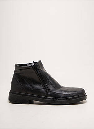 Bottines/boots fermeture zippée talon bas noir ARIMA homme