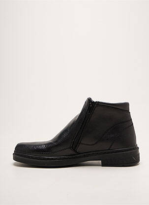 Bottines/boots fermeture zippée talon bas noir ARIMA homme