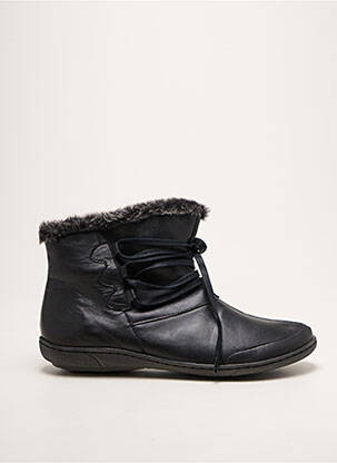 Bottines/boots bout rond talon plat jusqu'à 3cm noir MOOVA femme