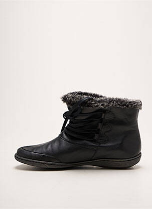 Bottines/boots bout rond talon plat jusqu'à 3cm noir MOOVA femme