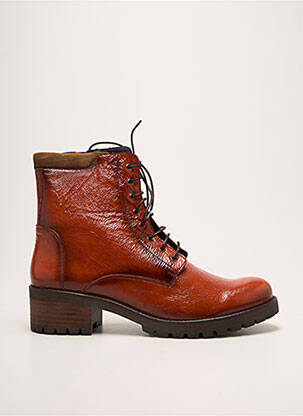 Bottines/boots talon bas talon de 4 à 6cm orange DORKING femme