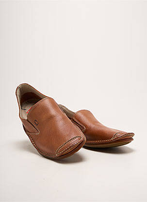 Slip ons type de semelle amortissante bout carré marron FLUCHOS homme