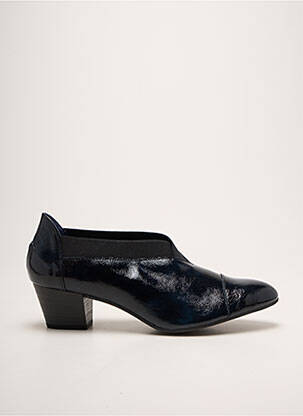 Escarpins cubain talon de 4 à 6cm bleu DORKING femme