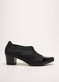Derbies bout pointu talon de 4 à 6cm noir DORKING femme