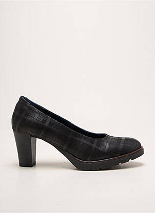 Escarpins tissage satiné talon de 7 à 9cm noir DORKING femme