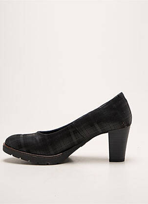 Escarpins tissage satiné talon de 7 à 9cm noir DORKING femme