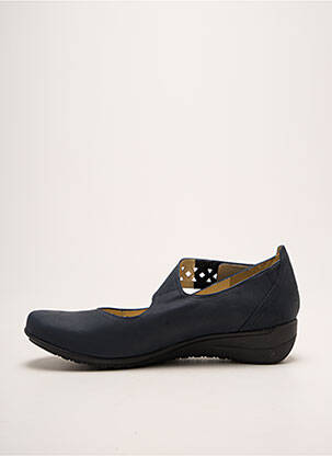 Ballerines semelle amovible talon de 4 à 6cm bleu GEO-REINO femme
