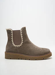 Bottines/boots bout rond talon de 4 à 6cm gris ALENOA femme