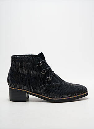 Bottines/boots tissage satiné talon de 4 à 6cm noir FUGITIVE BY FRANCESCO ROSSI femme