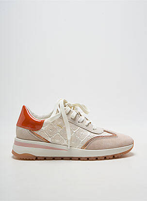 Baskets matière lisse talon de 4 à 6cm orange FUGITIVE BY FRANCESCO ROSSI femme