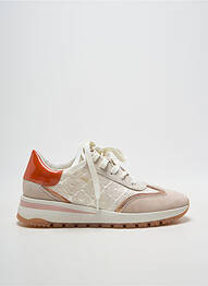 Baskets matière lisse talon de 4 à 6cm orange FUGITIVE BY FRANCESCO ROSSI femme
