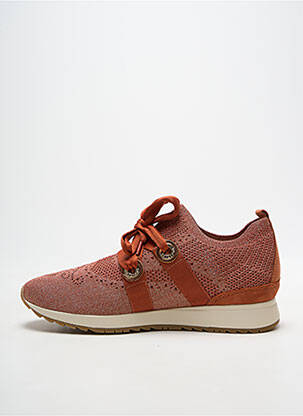 Baskets semelle amovible talon plat jusqu'à 3cm orange FUGITIVE BY FRANCESCO ROSSI femme
