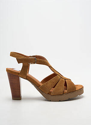Sandales/nu pieds talon bottier talon de 7 à 9cm marron MAM'ZELLE femme