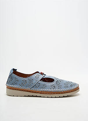 Chaussures de confort voute plantaire talon plat jusqu'à 3cm bleu ALENOA femme
