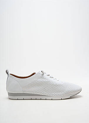Baskets fermeture elastique talon plat jusqu'à 3cm blanc FUGITIVE BY FRANCESCO ROSSI femme