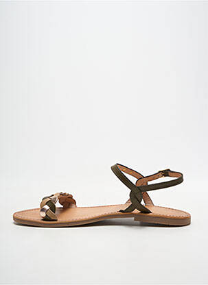 Sandales/nu pieds chiquet talon plat jusqu'à 3cm vert LES TROPEZIENNES PAR M.BELARBI femme
