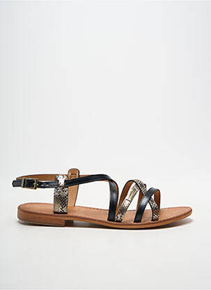 Sandales/nu pieds chiquet talon plat jusqu'à 3cm noir LES TROPEZIENNES PAR M.BELARBI femme
