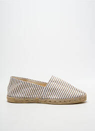 Espadrilles bout rond talon plat jusqu'à 3cm beige LA MAISON DE L'ESPADRILLE femme