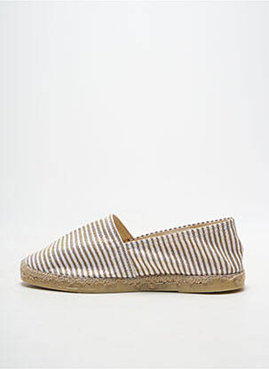 Espadrilles bout rond talon plat jusqu'à 3cm beige LA MAISON DE L'ESPADRILLE femme