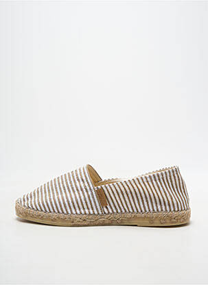 Espadrilles bout rond talon plat jusqu'à 3cm beige LA MAISON DE L'ESPADRILLE femme