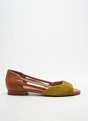 Sandales/nu pieds chiquet talon plat jusqu'à 3cm vert EMILIE KARSTON femme