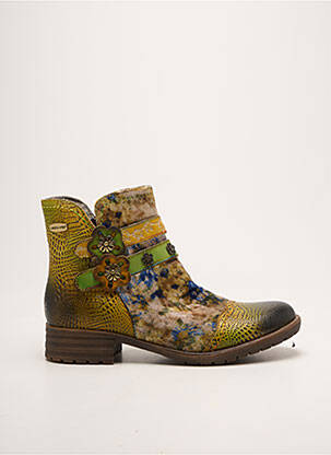 Bottines/boots talon bas talon plat jusqu'à 3cm vert LAURA VITA femme