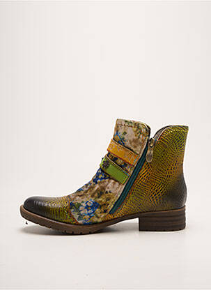 Bottines/boots talon bas talon plat jusqu'à 3cm vert LAURA VITA femme