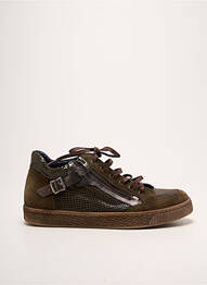 Baskets fermeture zip et lacets talon plat jusqu'à 3cm vert DORKING femme