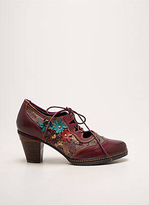 Derbies impression talon de 4 à 6cm violet LAURA VITA femme