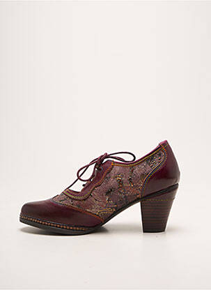 Derbies impression talon de 4 à 6cm violet LAURA VITA femme