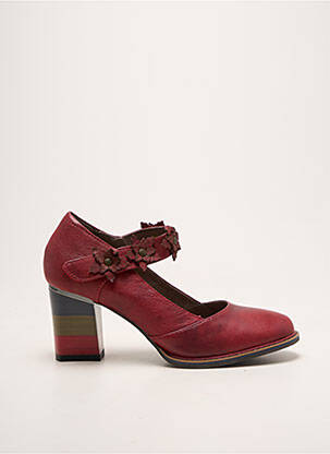 Escarpins talon bottier talon de 7 à 9cm rouge LAURA VITA femme