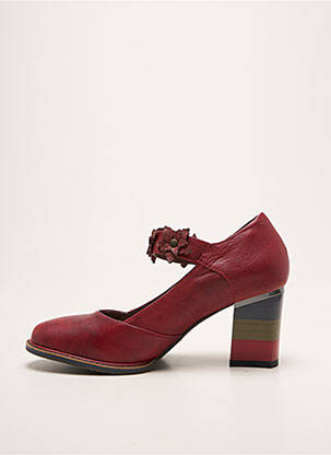 Escarpins talon bottier talon de 7 à 9cm rouge LAURA VITA femme