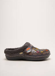 Mules/sabots talon plat jusqu'à 3cm gris LAURA VITA femme