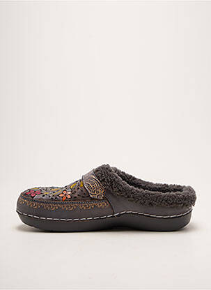 Mules/sabots talon plat jusqu'à 3cm gris LAURA VITA femme