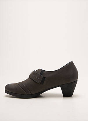 Derbies cubain talon de 4 à 6cm gris MEPHISTO femme