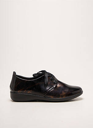 Derbies matière lisse talon plat jusqu'à 3cm marron INEA femme