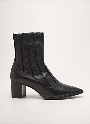 Bottines/boots bout pointu talon de 4 à 6cm noir QOO TUM femme