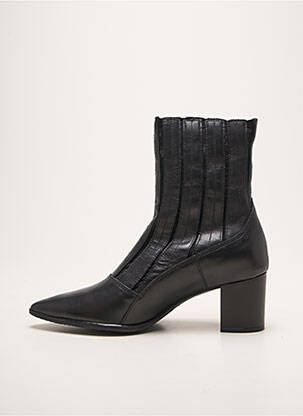 Bottines/boots bout pointu talon de 4 à 6cm noir QOO TUM femme