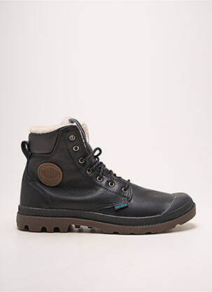 Bottines/boots fourrée bout rond noir PALLADIUM homme