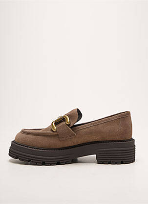 Mocassins bout rond talon de 4 à 6cm marron WE DO femme