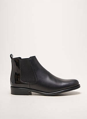 Bottes matière lisse talon plat jusqu'à 3cm noir PINTO DI BLU femme