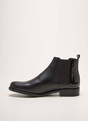 Bottes matière lisse talon plat jusqu'à 3cm noir PINTO DI BLU femme