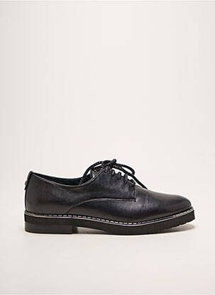 Derbies tissage satiné talon plat jusqu'à 3cm noir MITICA femme