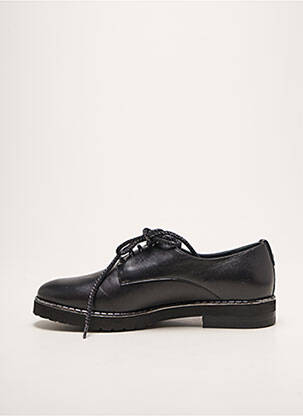 Derbies tissage satiné talon plat jusqu'à 3cm noir MITICA femme
