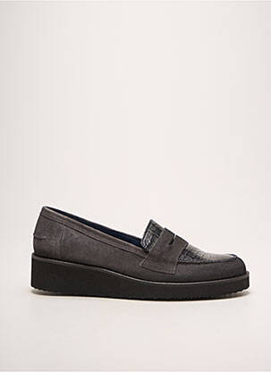 Mocassins bout rond talon de 4 à 6cm gris PINTO DI BLU femme